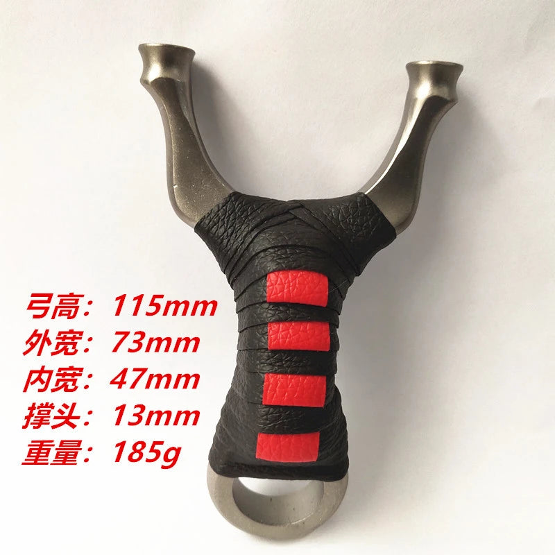 New 440C Stainless Steel Slingshot Recurve Design Catapult with Rubber Band Set Outdoor Hunting Sports Entertainment Tools Toys