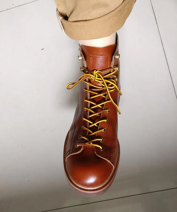 Mens British Wind Retro Boots Motorcycle Short Boots Men's Leather Boot Casual Work Shoes Men Women's Tide Chelsea Boots