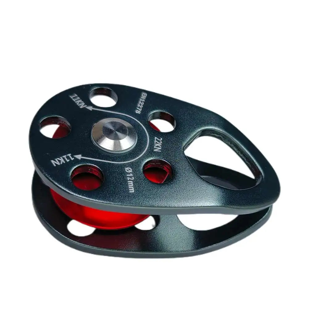 22KN Aluminum Alloy Rock Climbing Pulley Side Swing Pulley Professional Climbing Carabiner Survival Climbing Survival Gear