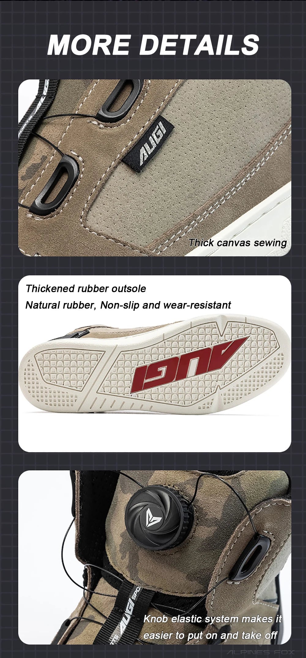 Motorcycle Rider Protective Boots Men Casual Breathable Sports Shoes Rubber Gear Shift Pad Reinforced Toe Motorcycle Sneakers