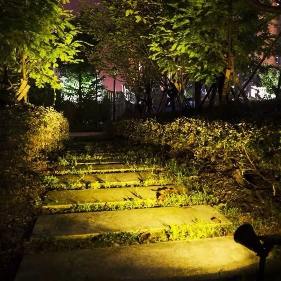 9 LED Solar Lamps Spotlights Outdoor Garden Backyard Waterproof Brightness Adjustable Spot Lights Driveway Lawn Decor Lighting