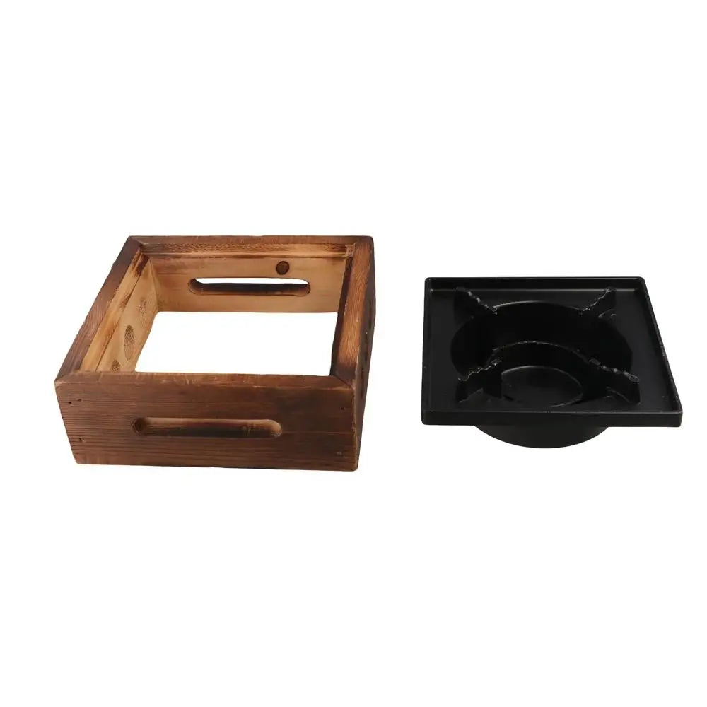 Dry Stew Hot Pots Wooden Cooking Grills Stove Portable Multi-functional Barbecue Cooking Oven Square Solid Stoves Outdoor