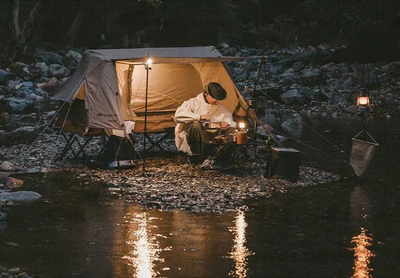 Naturehike A-Type Automatic Tent 1-2P Get Off The Ground Riverside Fishing One Touch Tent Quick Open Camping Bed Tent Waterproof