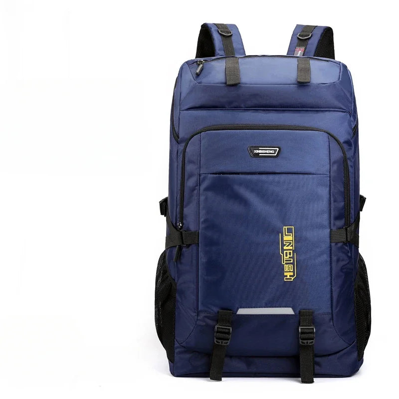60L 80L Hiking Camping Backpack Nylon Waterproof Large Capacity Luggage Rucksack Men Women Outdoor Climbing Travel Sports Bag