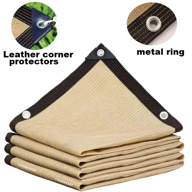 Outdoor Garden Shading Net, Terrace Awnings, Camping Shade Cover Mesh, UV Protection, HDPE Sunscreen Fabric, Shade4x5m ﻿