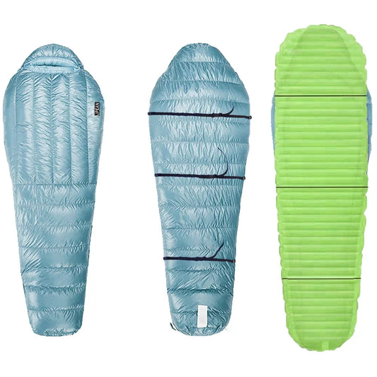 Outdoor Camping Ultralight 850FP RDS Goose Down Sleeping Bag 10D Nylon 400g 700g 800g 1000g