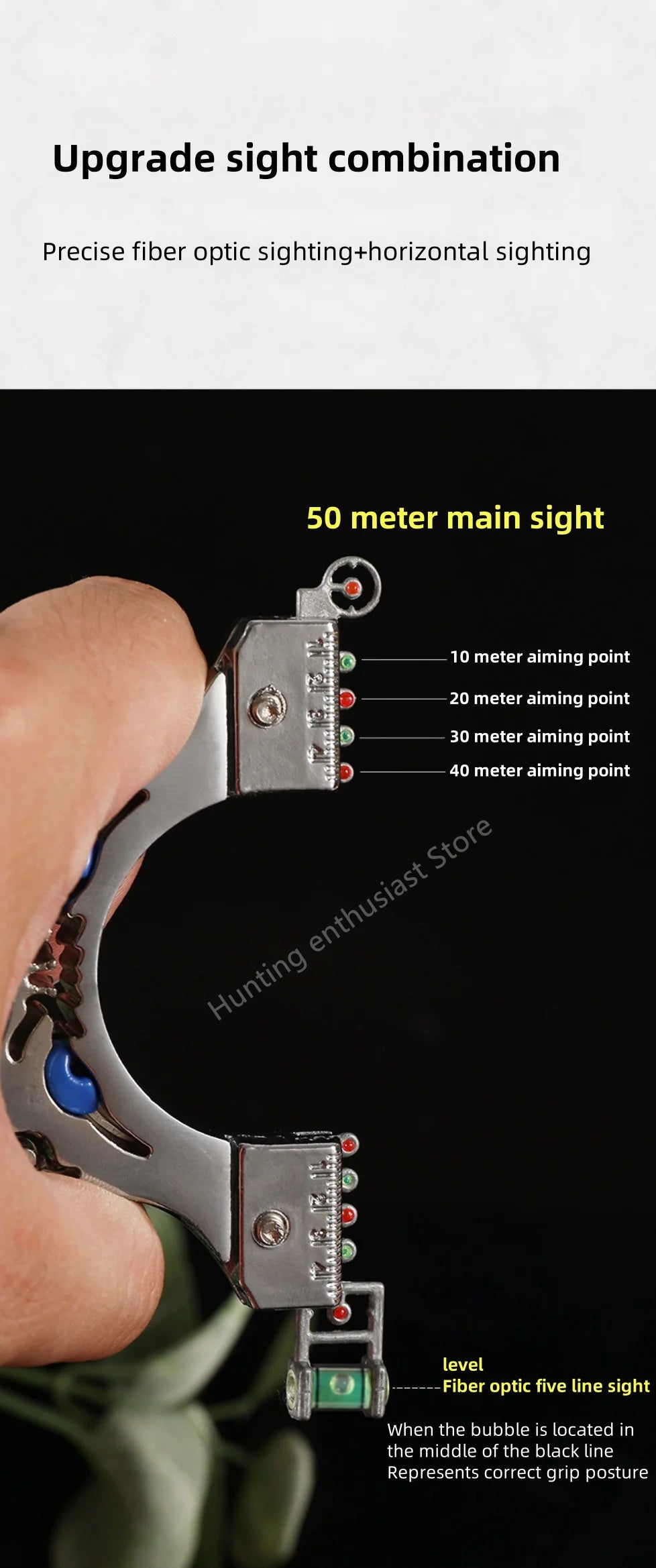 Outdoor hunting laser shooting slingshot high-precision alloy slingshot hunting high-power catapult