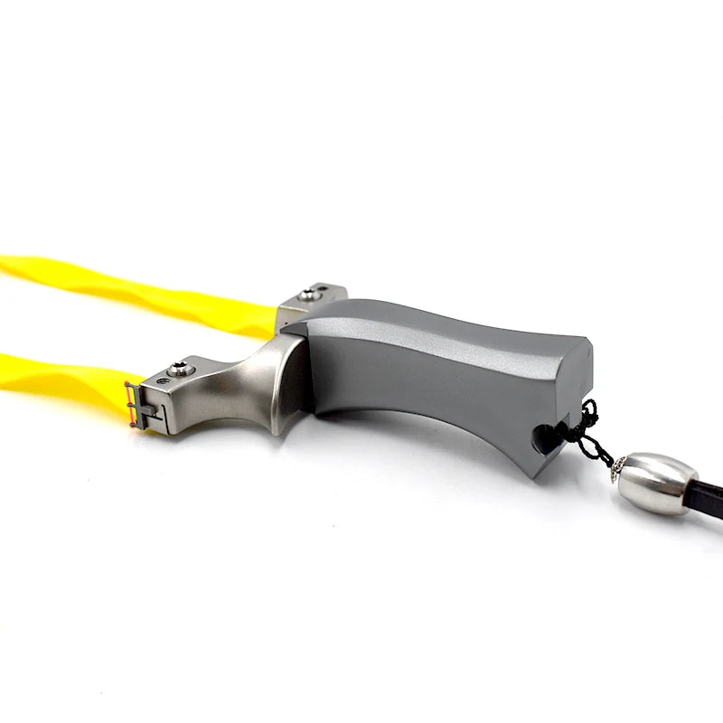 Aluminum Alloy Slingshot Stainless Steel Bow Head Ultra-high Craft Grinding Portable Hunting Equipment Must-have For Beginners