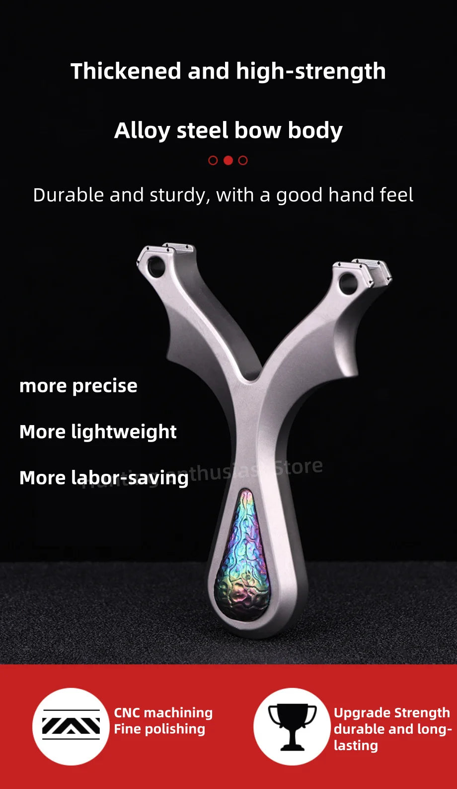 Strong Titanium Alloy Shooting Aiming Slingshot Outdoor Hunting Slingshot Professional Slingshot Hunting Accessories