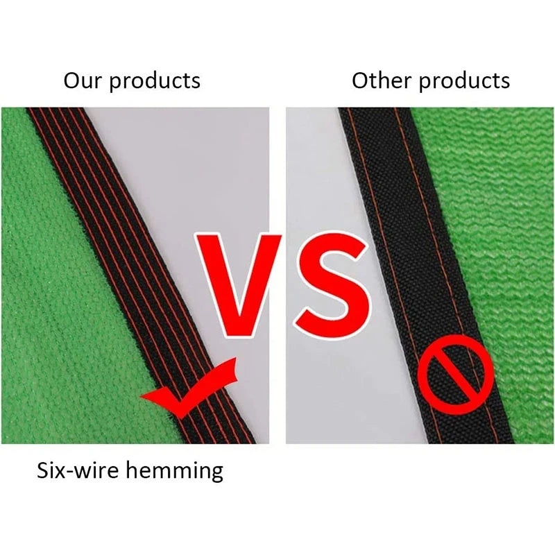 Outdoor Garden Shading Net, Terrace Awnings, Camping Shade Cover Mesh, UV Protection, HDPE Sunscreen Fabric, Shade