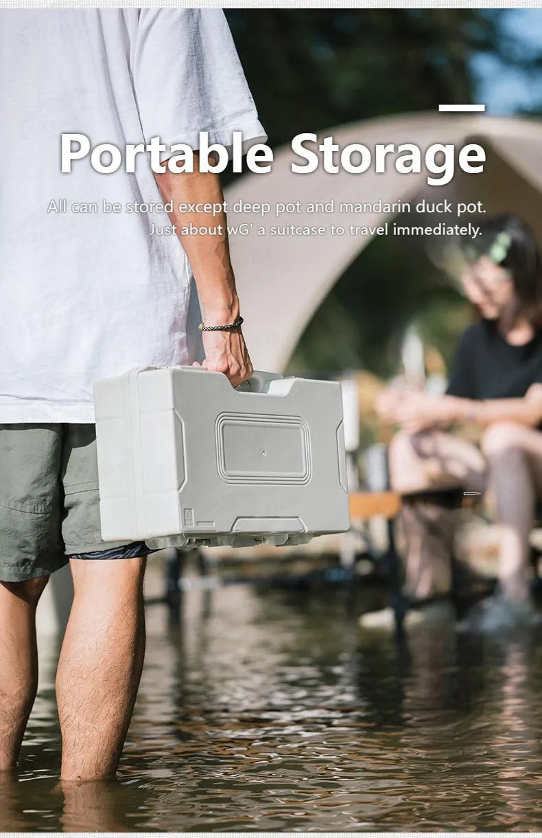 Naturehike Camping Gas Stove Burner 2300W Strong Fire Cooking Furnace Outdoor Picnic Barbecue Fry Grill Boil Pot Pan Portable