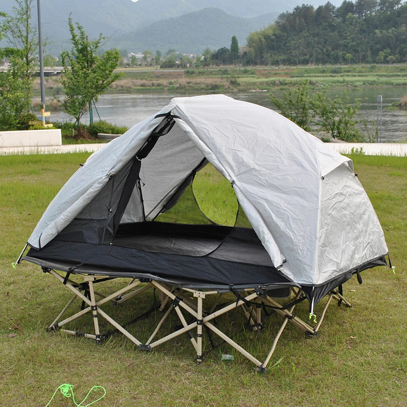 Camping Tent 2 Person, Professional Waterproof & Windproof Lightweight Backpacking Tent Can Be Cot Tent,bed Tent Not Include Bed