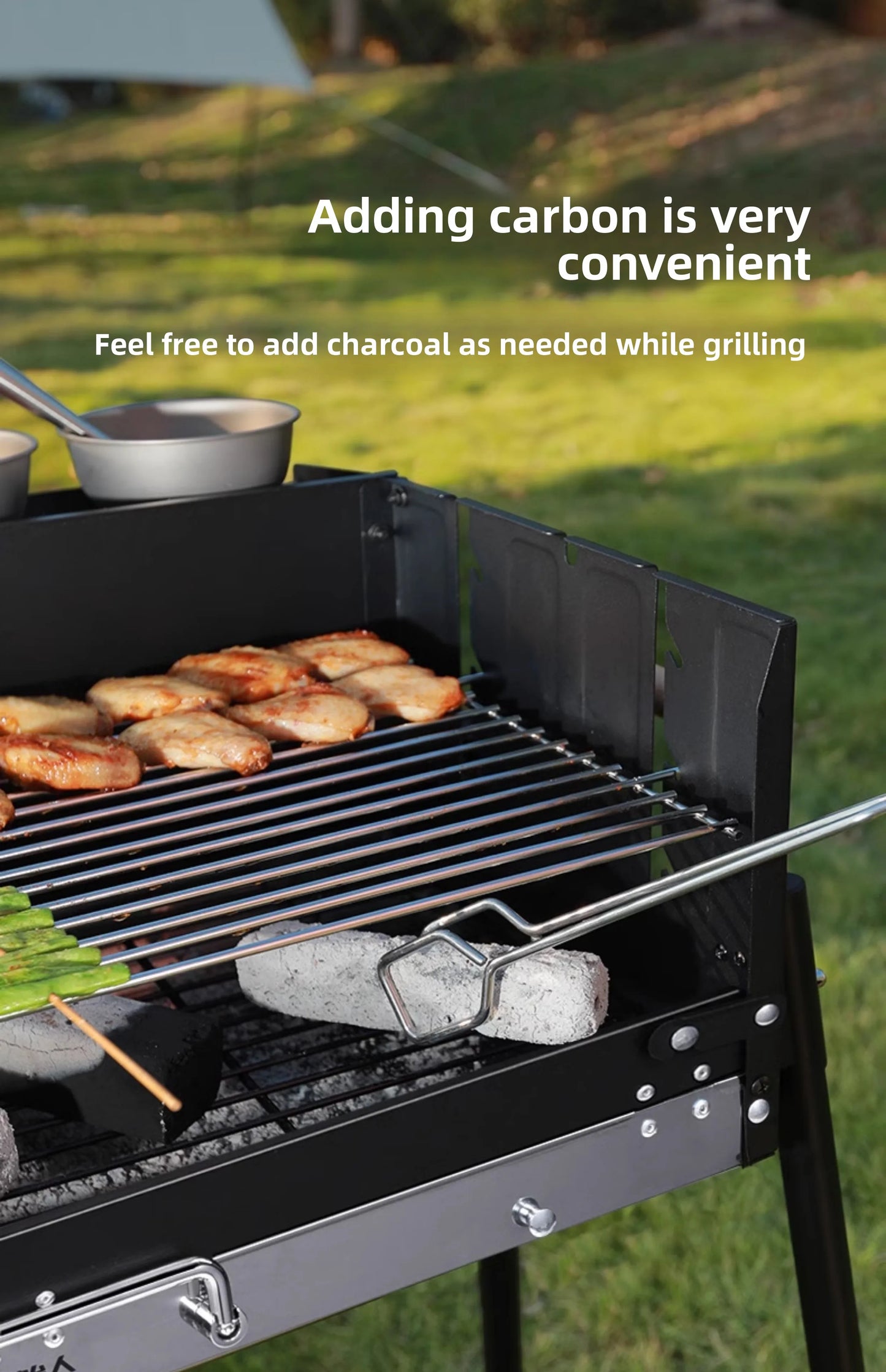 Barbecue home outdoor camping barbecue portable picnic tools courtyard