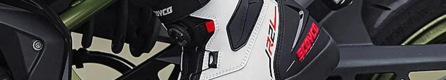 SCOYCO Motorcycle Boots Botas Moto Microfiber Leather Motocross Off-Road Racing Boots Motorbike Riding Shoes Men Moto Boots