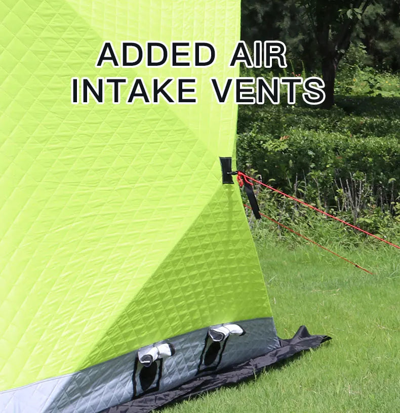 Winter Fishing Tent Ice Fishing Tent Cotton Clip Thick Insulation Windproof Snow Shelter Camping for 2-3 People Pop Up Tent