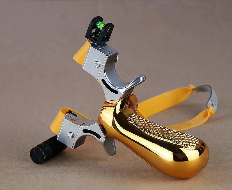 Laser Aiming Slingshot Set Resin Outdoor Hunting Catapult with Flat Rubber Band Outdoor High Precision Shooting Accessories Tool