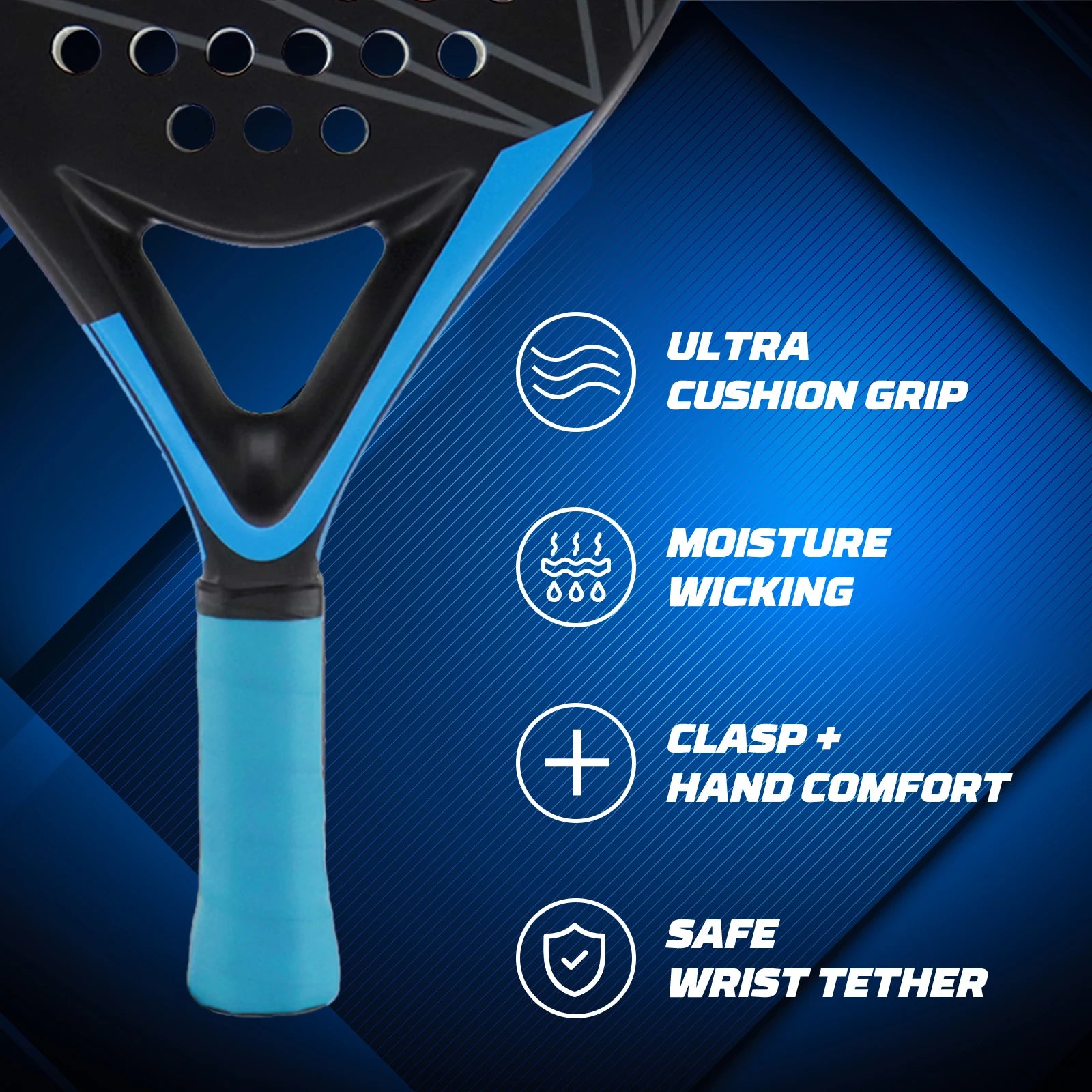 INSUM 2022 Padel Tennis Paddles Rackets Set of 2, lightweight Carbon Fiber Diamond Shape Comfort Grip with Padel Tennis Balls