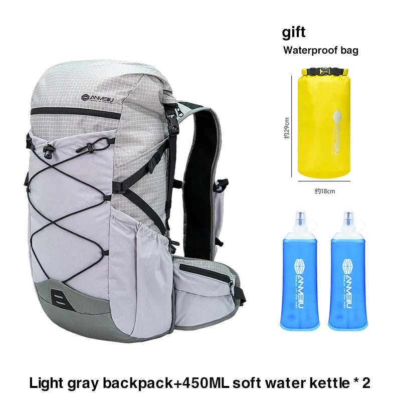 Anmeilu Mountaineering Backpack 30L Large Capacity Men Women Outdoor Travel Hiking Off-road Lightweight Sports Backpack