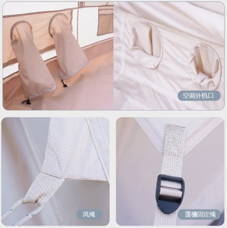 7.5㎡ Large Inflatable Tents with Air Column Set for Rainproof & Waterproof Outdoor Camping 420D Oxford Fabric Inflatable Marquee