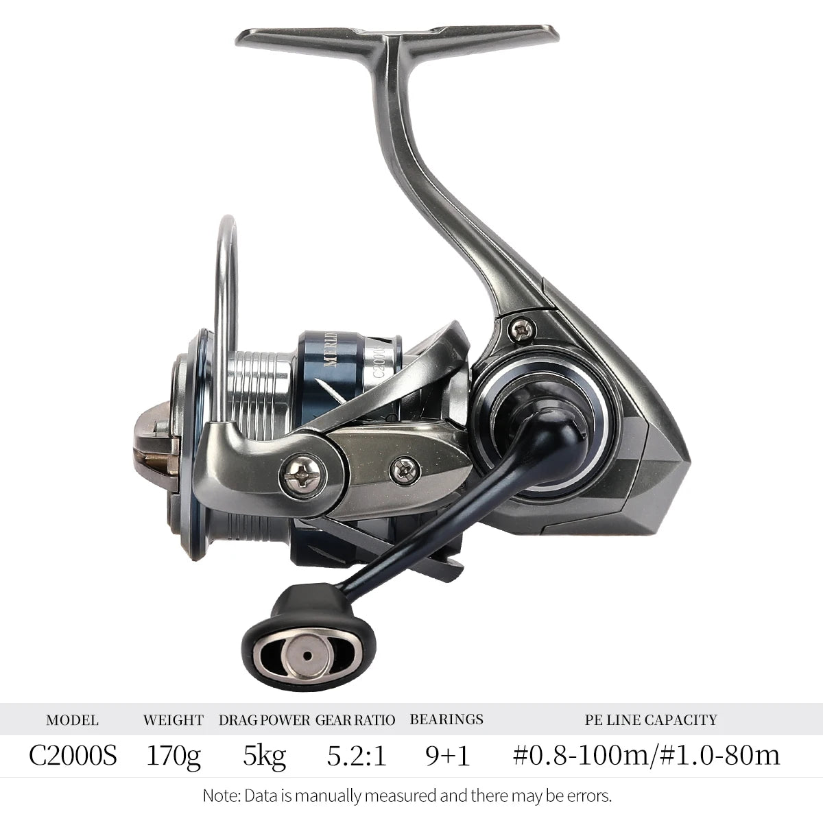 TSURINOYA METAL Spinning Fishing Reel MERLIN 1000 C2000S 165g baitcast reel  ULTRALIGHT &VERSATILE Saltwater Bass Pike Wheel