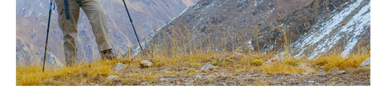 2PCS Aluminum Outdoor Hiking Anti Shock Walking Sticks Telescopic Trekking Climbing Poles Ultralight Walking Canes