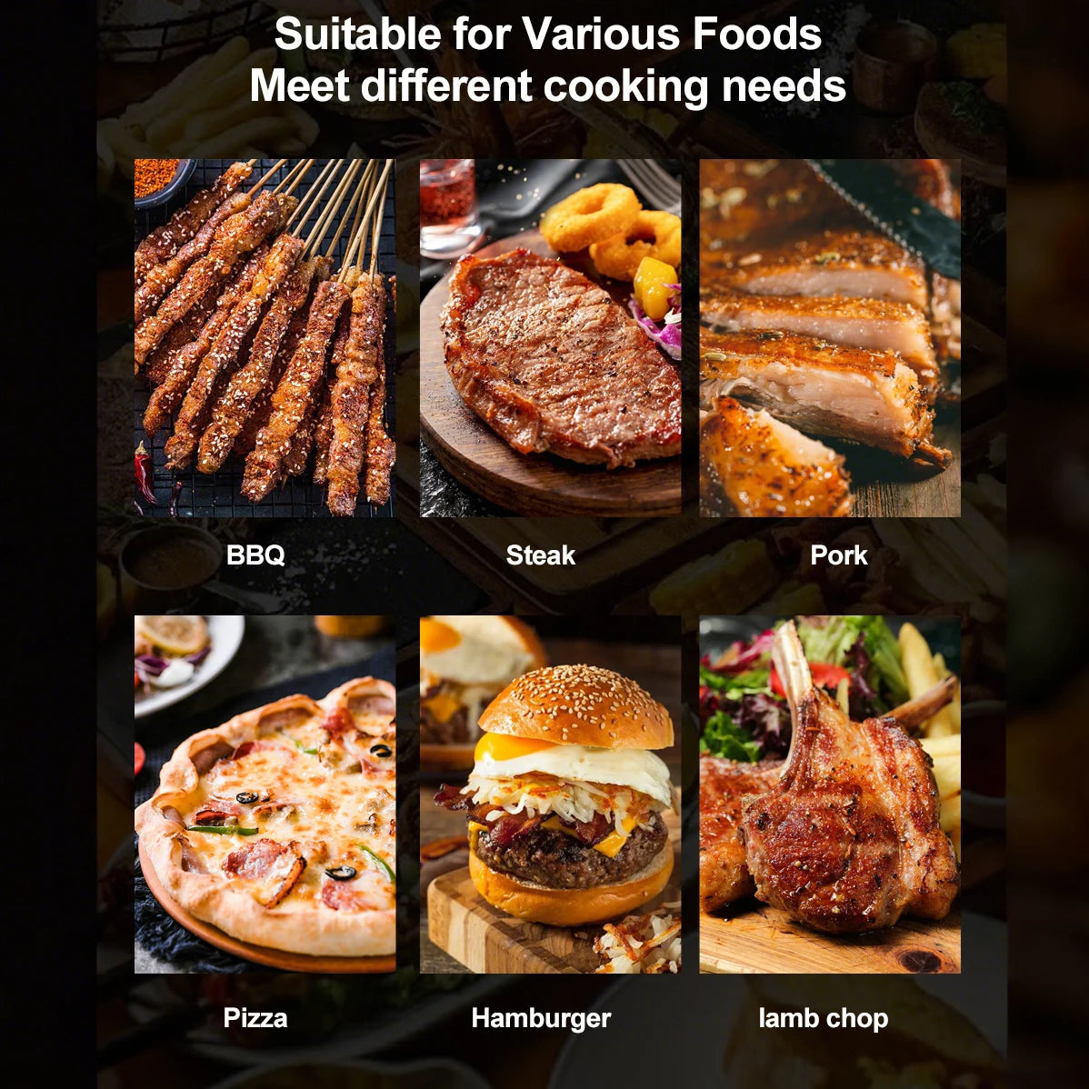 Wood Fire Oven Outdoor BBQ Stove with 9" Pizza Oven Large Multifunction Wood Fired Burning Stove Built-In Thermometer Camping