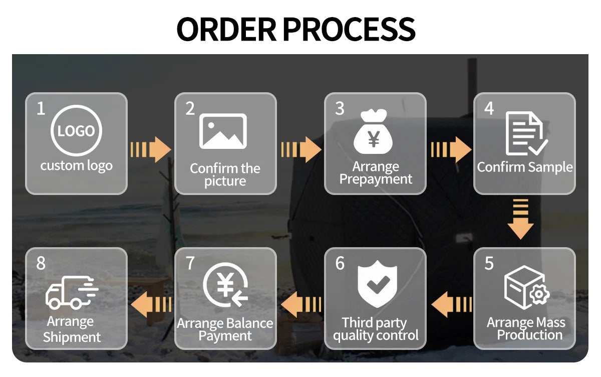 Manufacturer Waterproof Air Tent Outdoor 210g polyester-cotton Glamping Inflatable winter camping Tent 10-12 people frame tent