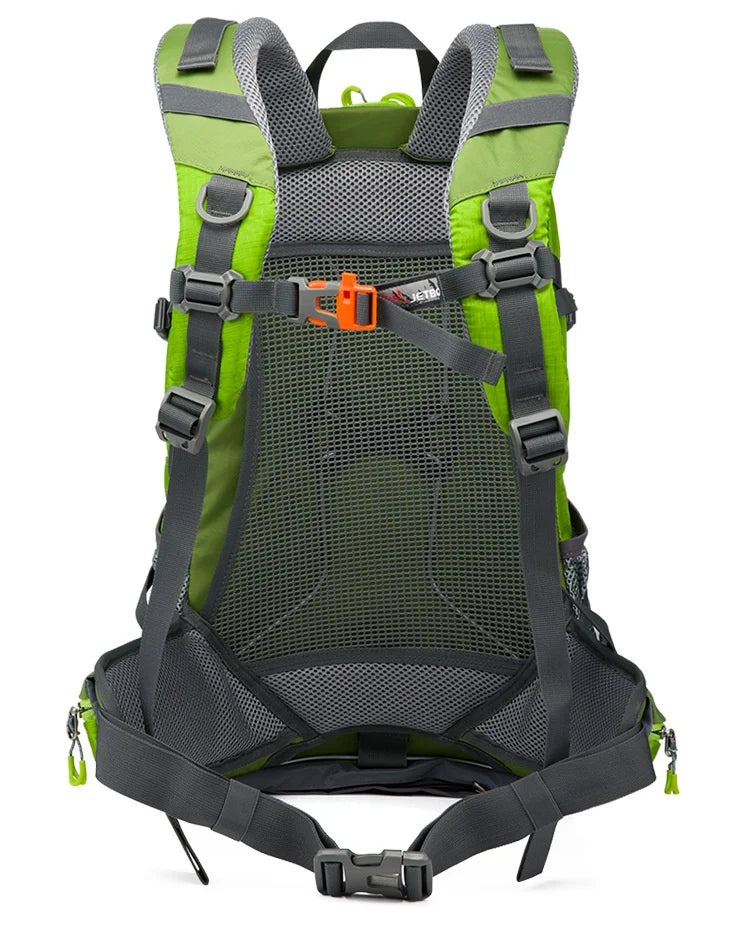 40L Splicing Style Backpack 450D Nylon Travel Bag Men Outdoor Backbag Multifunctional Hiking Mountaineering Backpack