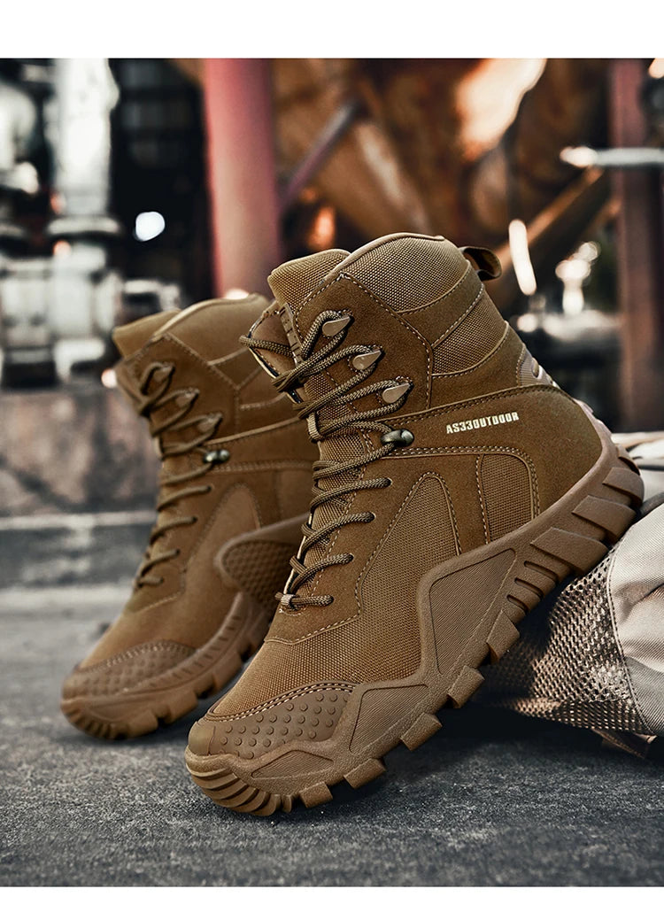 Big Size 47 Winter Men Warm Plush New Combat Boots Men Ankle Boot Quality Casual Motorcycle Boot Waterproof Men's Boots Autumn