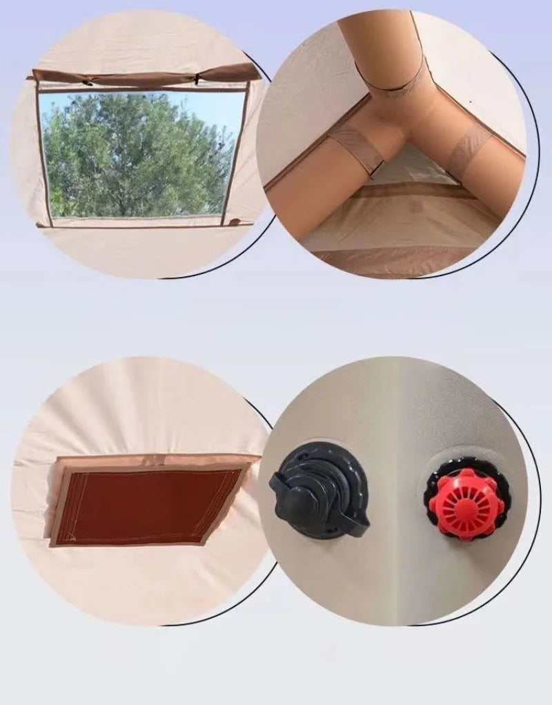 Oxford Cloth Camping Tents Outdoor Portable Quick Automatic Opening Inflatable Tent Rainproof Sun Protection Camping Equipment