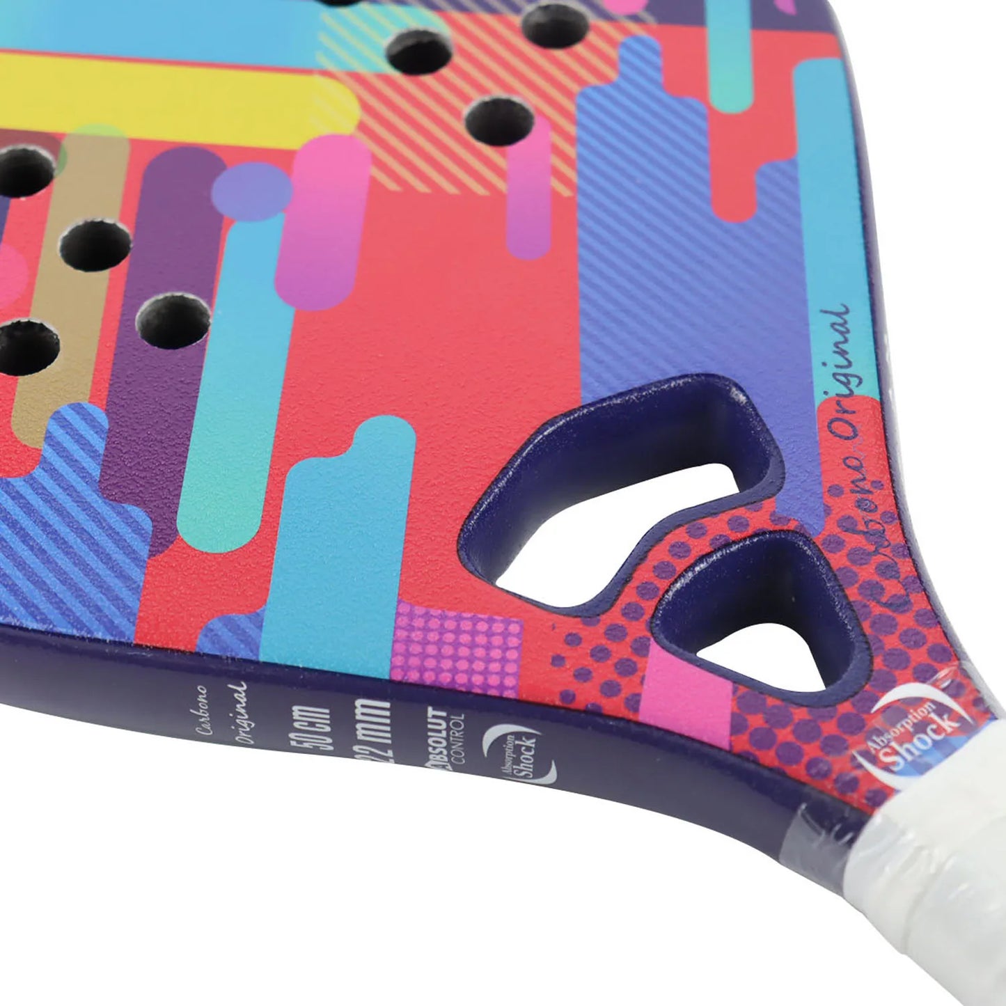 Lightweight Beach Tennis Racket - Carbon Fiber Beach Tennis Paddle with Ultra Grip Sand Grit Surface with Protective Cover Bag