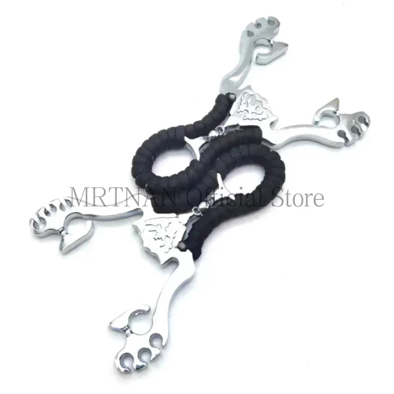 Professional shooting hunting alloy slingshot with high-quality outdoor accessories and high-quality rubber band game catapult