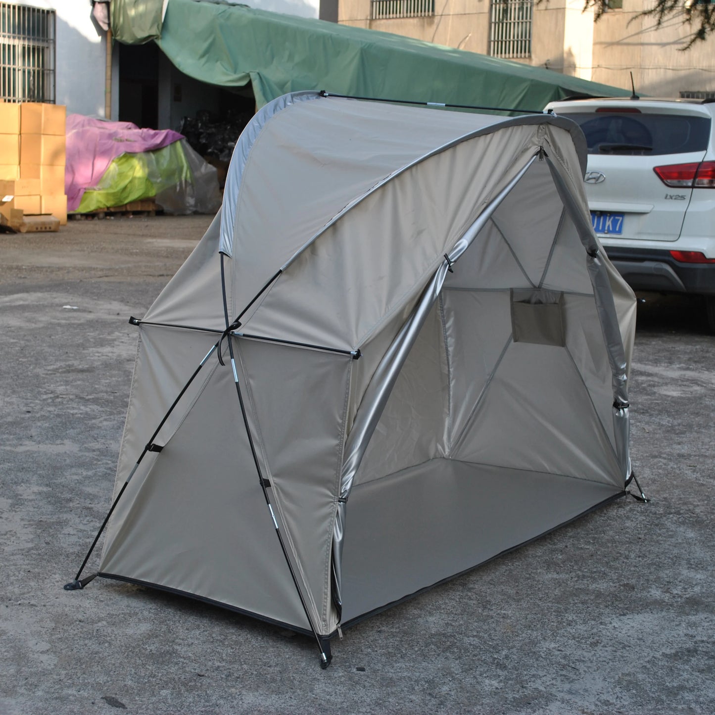 Durable Cot Tent for Camping, Light Weight, Backpacking Tent, Solo, 4000mm Camping Cot Package Not Include