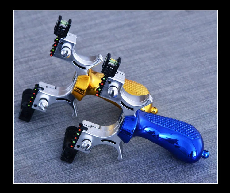 Powerful Slingshot with Laser Spirit Level Fast Press Bow Catapult Precision Infrared Outdoor Sports Hunting Shooting Sling Shot