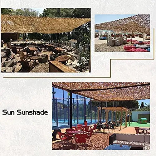 Shade Mesh Gazebo Hunting Mesh Garage Mesh Garden Decorative Mesh Green Jungle Desert White Ocean 4x5m