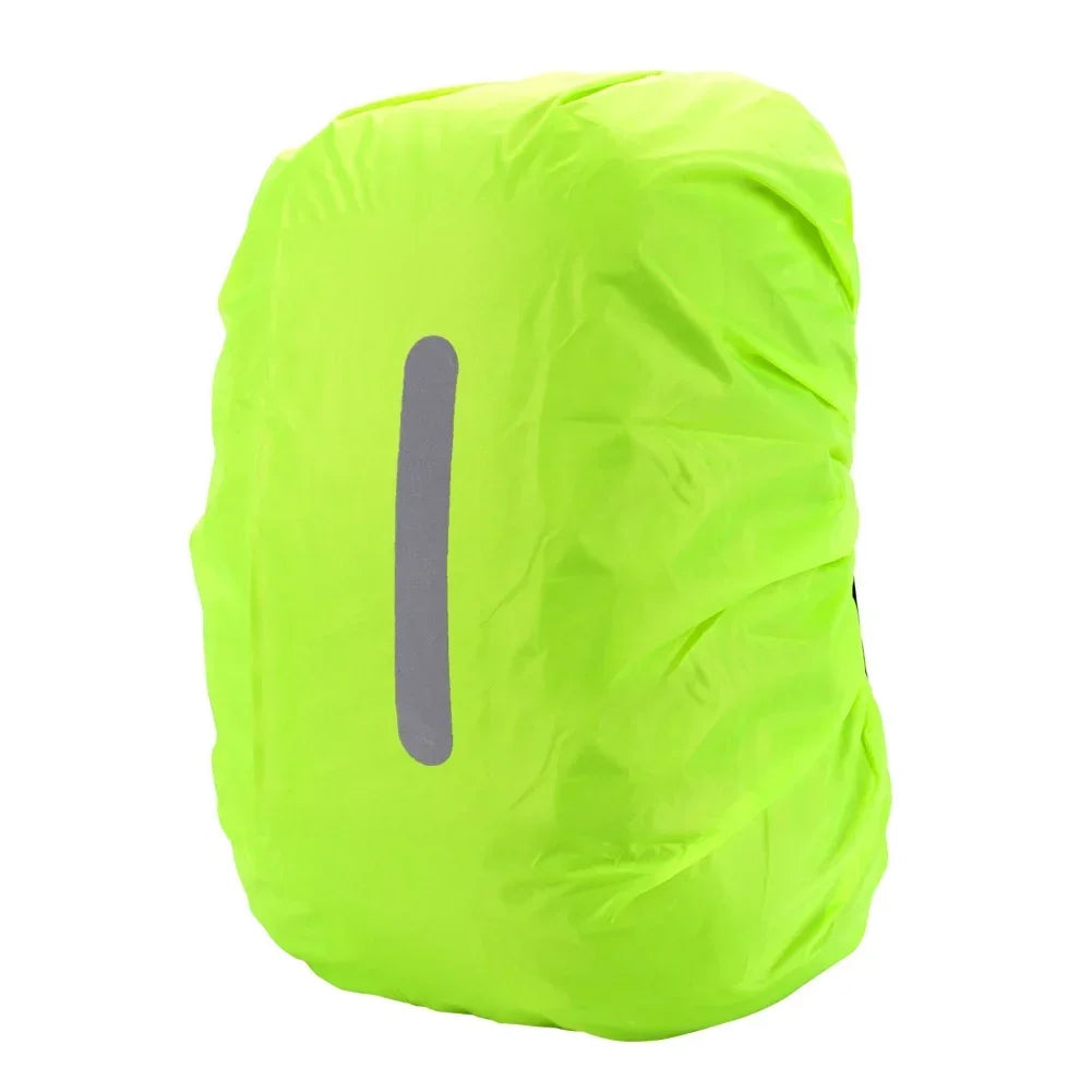 Reflective Waterproof Backpack Rain Cover Outdoor Night Cycling Safety Light Raincover Bag Hiking Mountaineering Backpack Cover