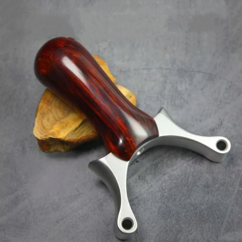 Stainless Steel Slingshot Bow Portable Catapult Bow Shot Slingshot for Game Hunting Enthusiasts Adults Competition Practical