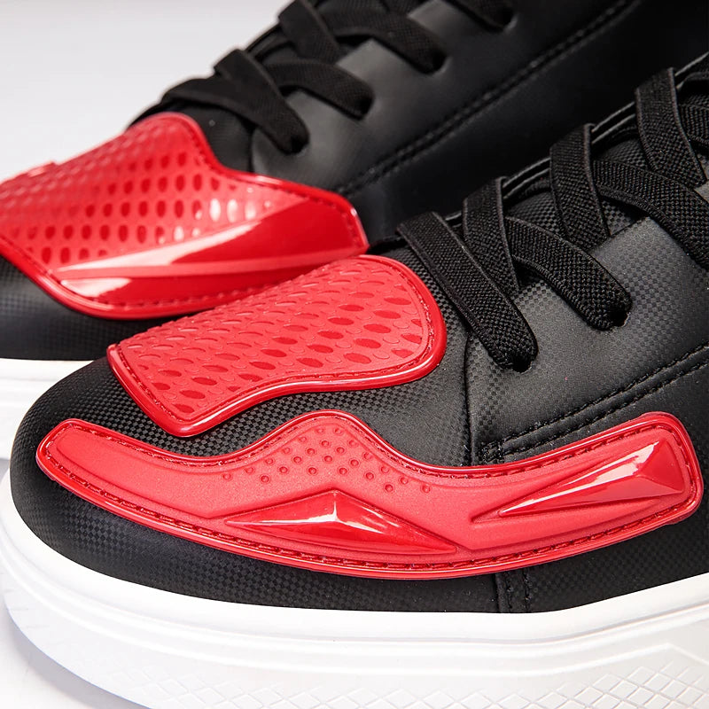 Men Motorcycle boots Breathable Anti-fall Rider Road Racing Casual Shoes Boots Gear Shift Rubber Sole black Motorbike Shoes