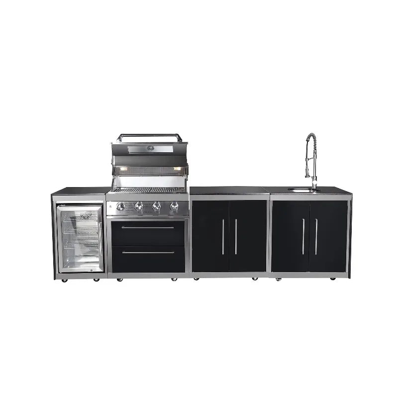 High Quality 4 Burner Gas BBQ Grill for Outdoor Kitchen Use