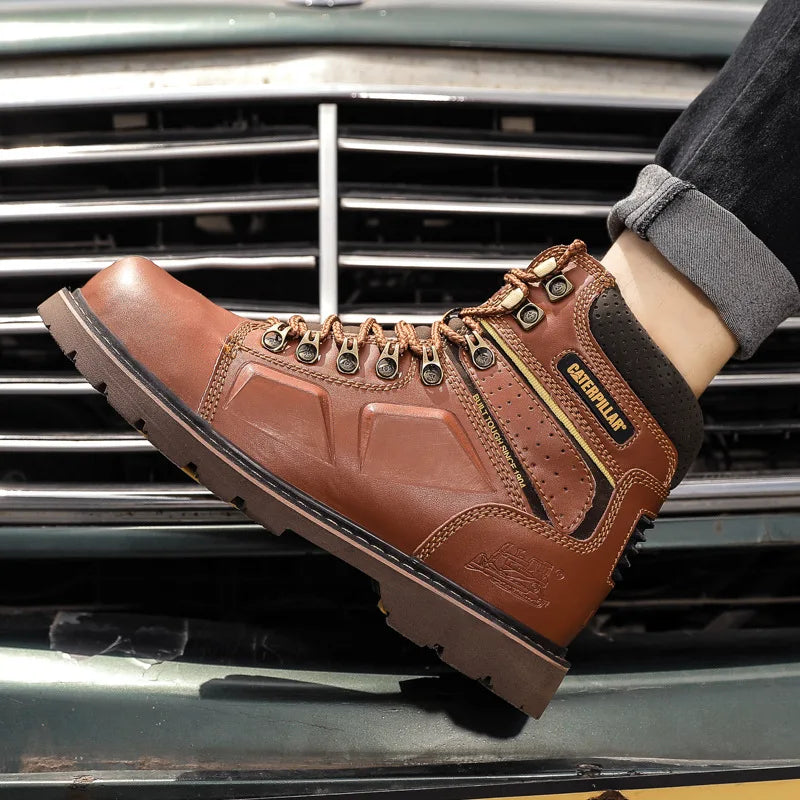 Hot Selling Men's And Women's Motorcycle Boots, Genuine Leather Couple's Workwear Boots, Outdoor Hiking Boots, Hiking Boot, Cyc