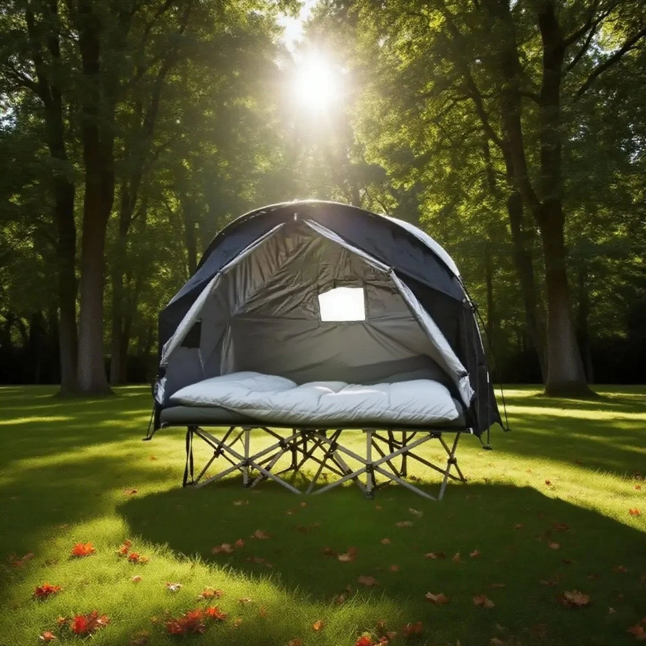 Breathable Mesh Tent for Backpacking - 1 Person All-Mesh Insect-Proof Camping Tent with Enhanced Airflow, Portable Sleep Shelter