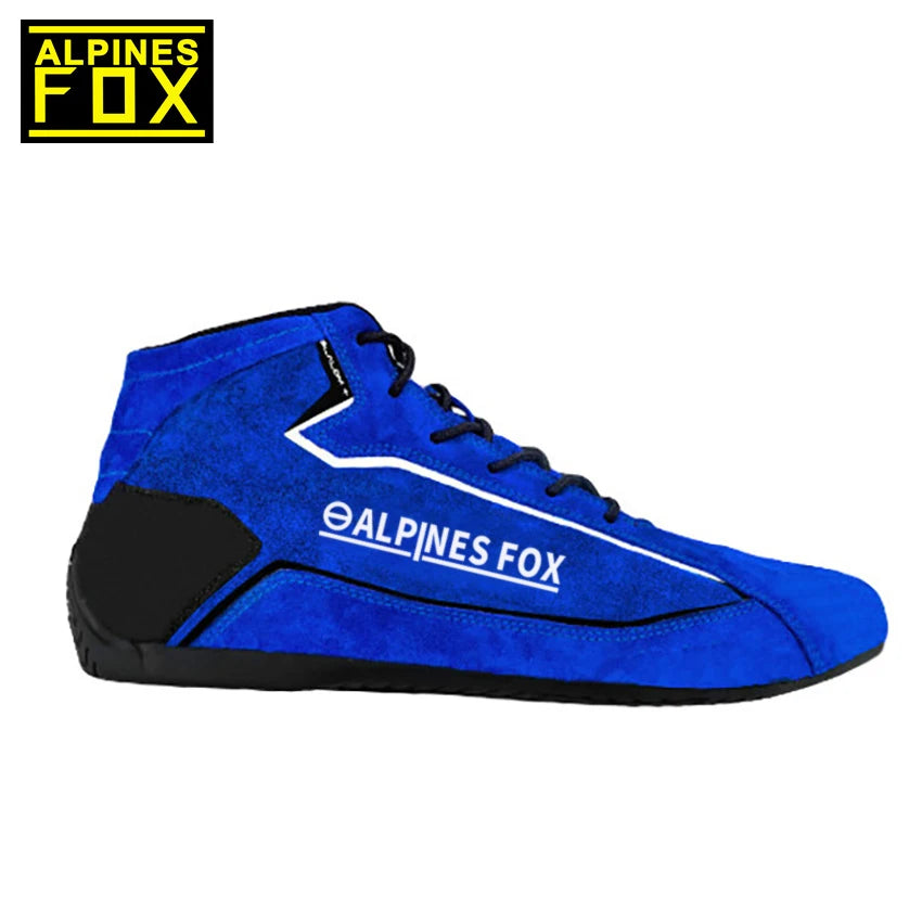 Adult Professional Kart Shoes Cowhide Leather Indoor Basic Karting Shoes Motorcycle Car Club Boots in 3 Color FIA Approved