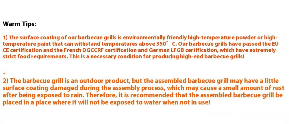 Family BBQ Grill, Extra-Large & Thickened, American-Style Outdoor Barbecue Rack, Courtyard Charcoal Stove and Smoker