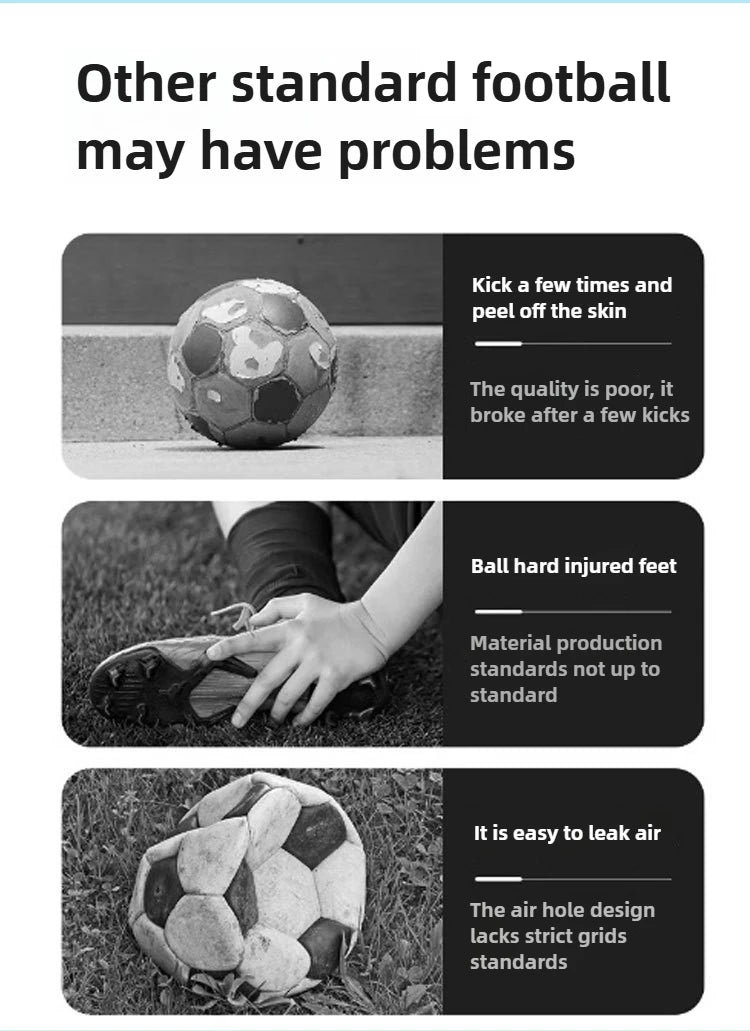 Newest Soccer Balls Standard Size 5 PU Material High Quality Outdoor Official Match Game Football Training Seamless Futbol