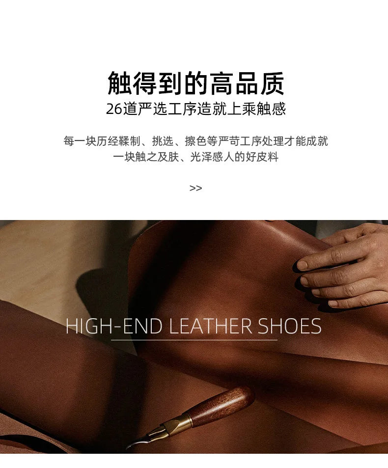 Brown Leather Motorcycle Boots Mens Round Head High Top Motorbike Boots Quality Moto Riding Shoes Thick Soled Summer Winter