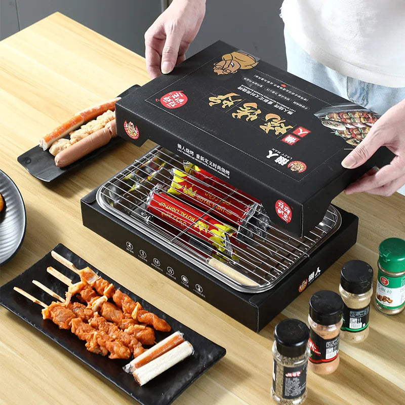 Multi-function Indoor Home Dish Plate Multi Cookers Smokeless Barbecue Machine BBQ Grill Roast Meat