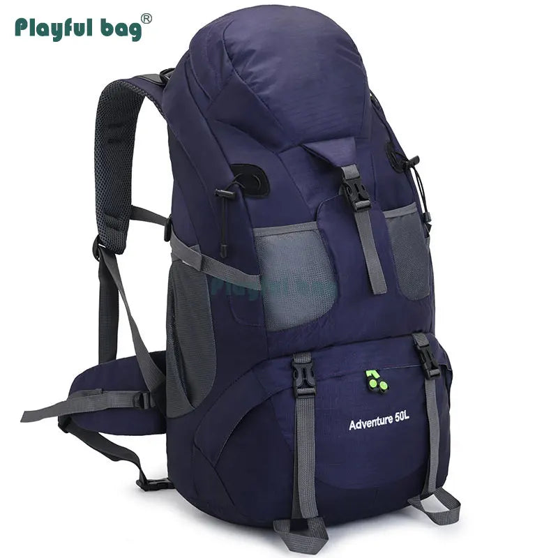 50L Outdoor Mountain Backpack Professional Waterproof Large  Capacity Light Hiking Travel Backpack Adult Bag AVA134