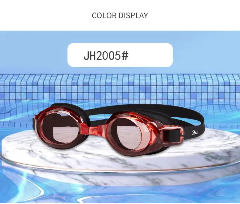 0 To -9.0 Adult Myopia Swim Eyewear Silicone Waterproof Anti Fog Diopter Swimming Goggles Custom Different Left Right Eye Degree