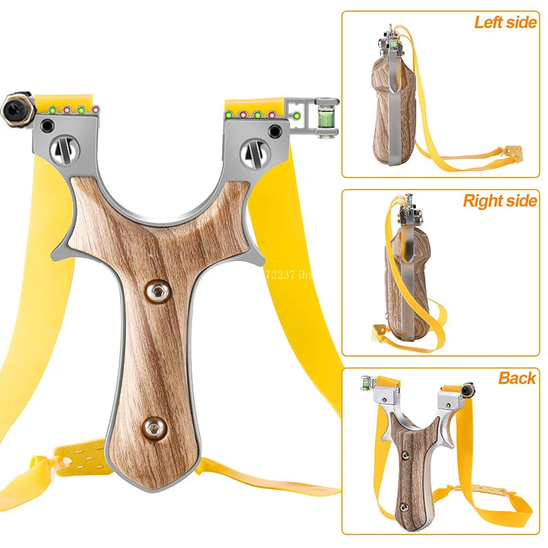 Laser Slingshot Professional Slingsshot Powerful Alloy Shooting Outdoor Hunting Sling Shot Aiming Catapult Hunting Acessories