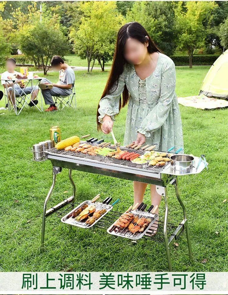 Barbecue Grill Barbecue  Household Charcoal Outdoor Carbon  Tools  Supplies